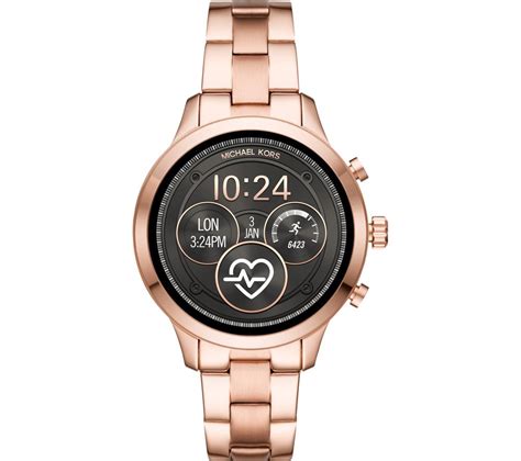 michael kors horloge mkt5046 goud|Michael Kors Runway Heart Rate Rose Gold.